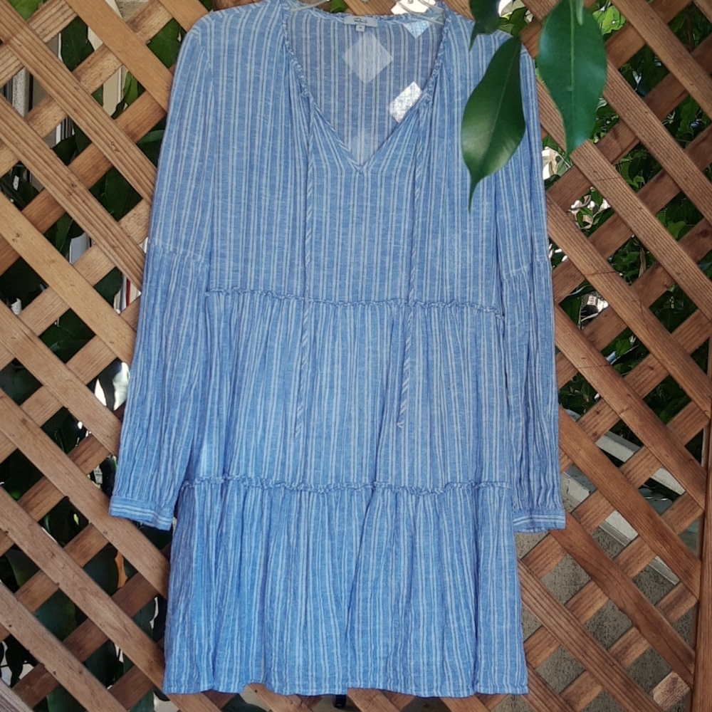 Rails Every Ludlow Stripe Pull Over Linen Rayon B… - image 1